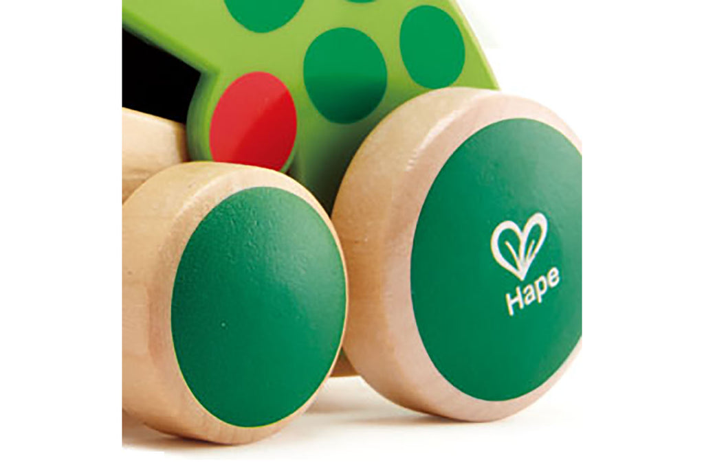 Hape Nachzieh-Frosch Fridolin Ziehtier Holz