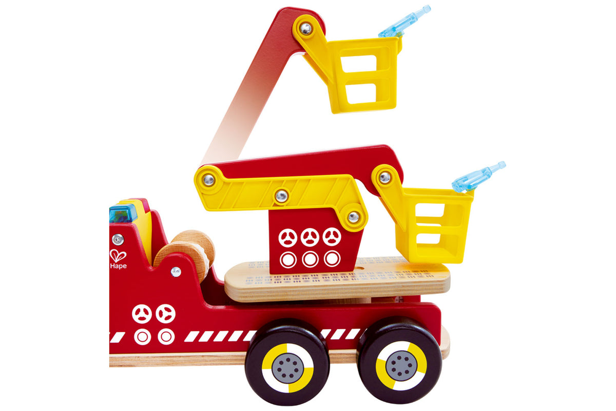 Hape Feuerwehr mit Sirene und Blaulicht