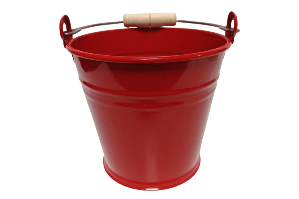 Egermann Kehrschaufel-Set mit Eimer rot