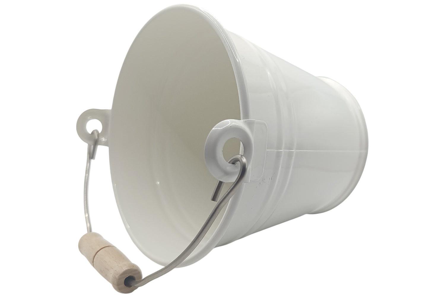 Egermann Kinder Eimer Blech weiss