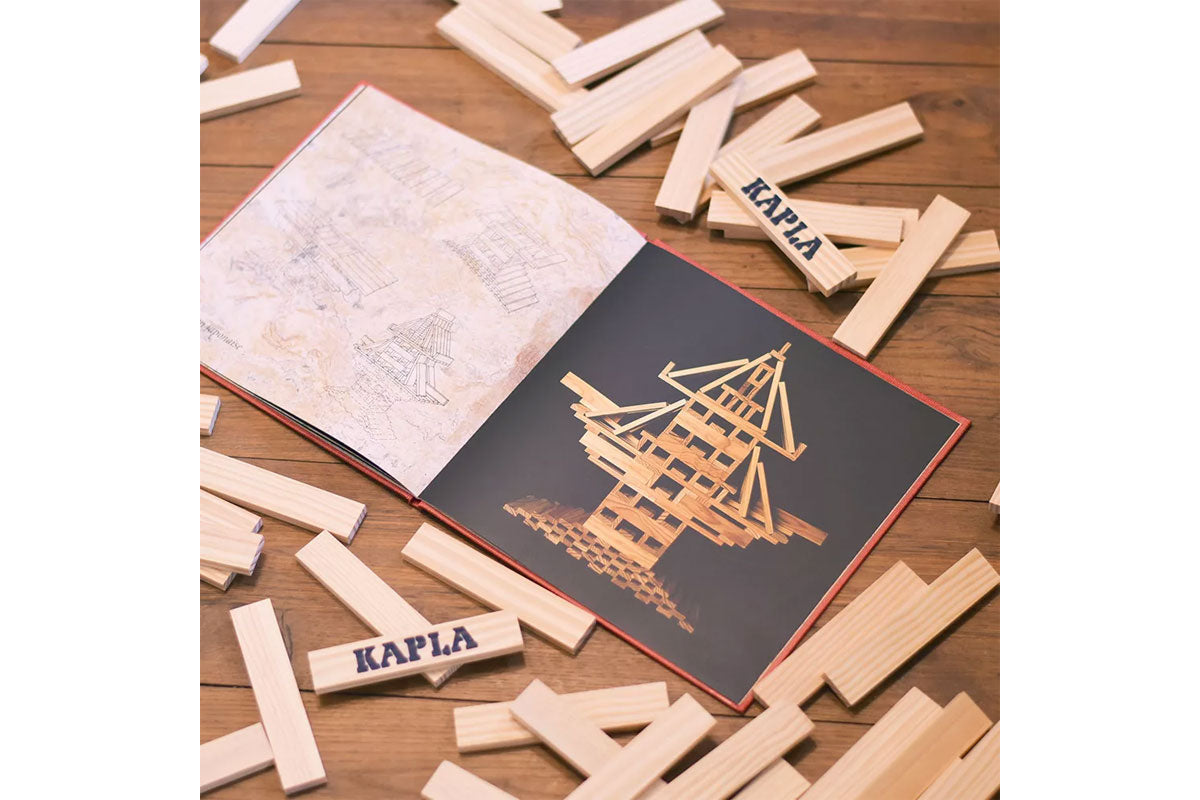 Livre d'art KAPLA Volume 1 rouge pour débutants