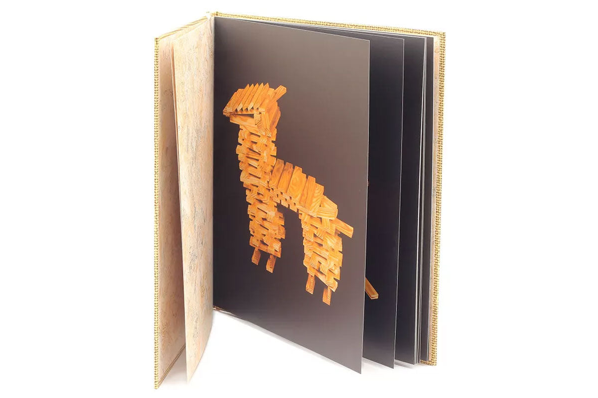 Livre d'art KAPLA Volume 4 motifs animaux beiges