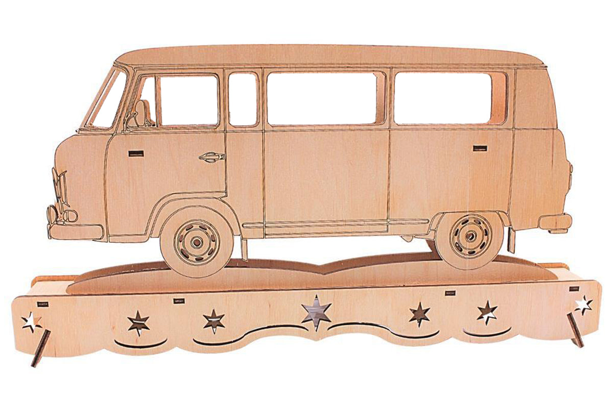 Ostalgie Schwibbogen Barkas B1000 Bus