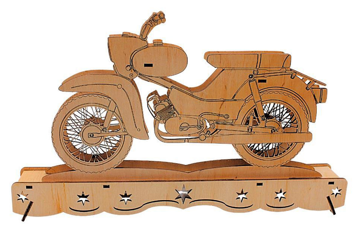 Ostalgie Schwibbogen Simson SR4-2 Star Moped