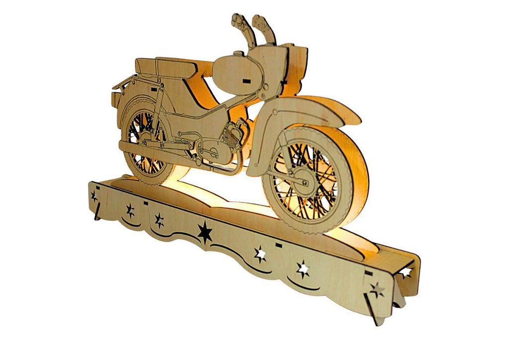 Ostalgie Schwibbogen Simson SR4-2 Star Moped